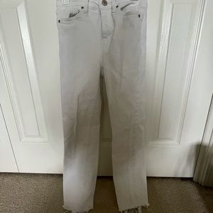 RSQ high rise straight white jeans (from Tillys)
